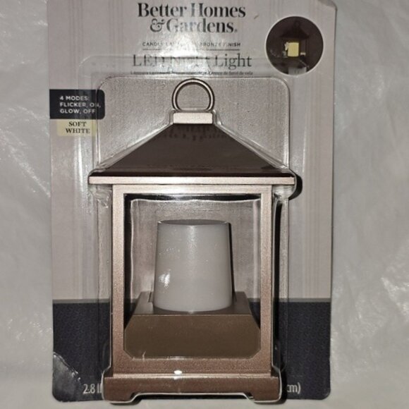 Better Homes & Gardens LED Candle Lantern Night Light 1 Pack - Picture 8 of 14